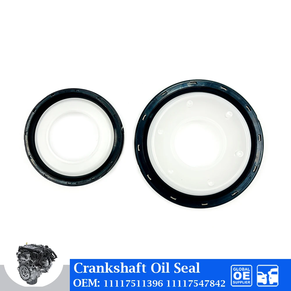 N46 N42 N52 Engine Crankshaft Front Rear Oil Seal For BMW E90 E91 316I 318I Engine Auto Car Accessories 11117511396 11117547842