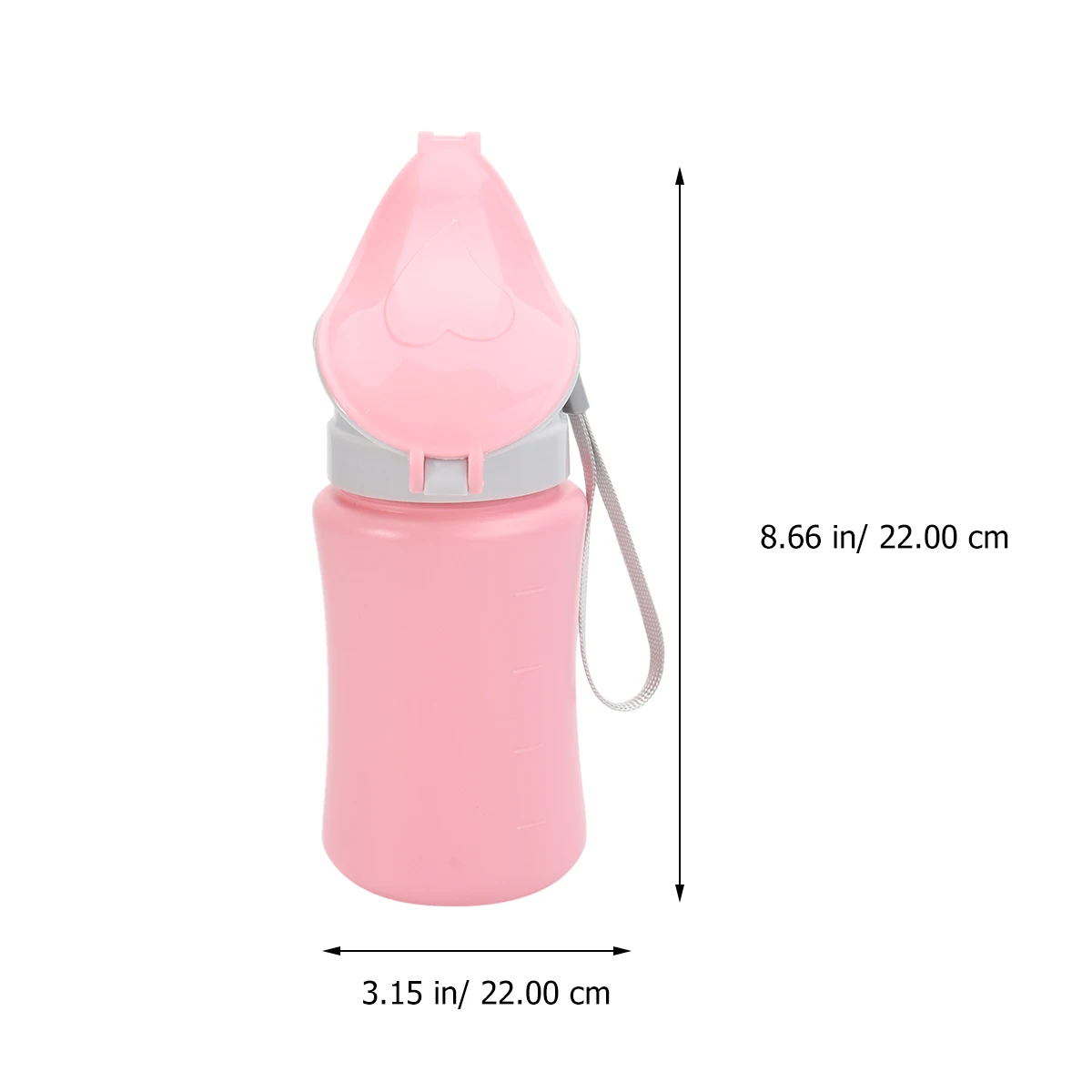 

Portable Urinal Bottle for Kids Car Potty Toddler Pink Foldable Baby Girl Training No Leakage Cartoon Design for Children