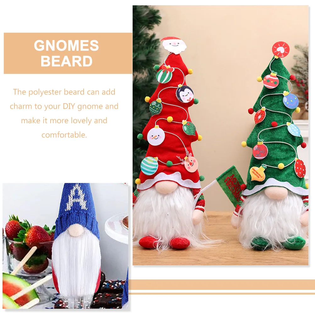 

Luxurious Gnome Beard Supplies Gnome Beard Handmade Beard Soft Wooden Bead Gnome Craft Accessories