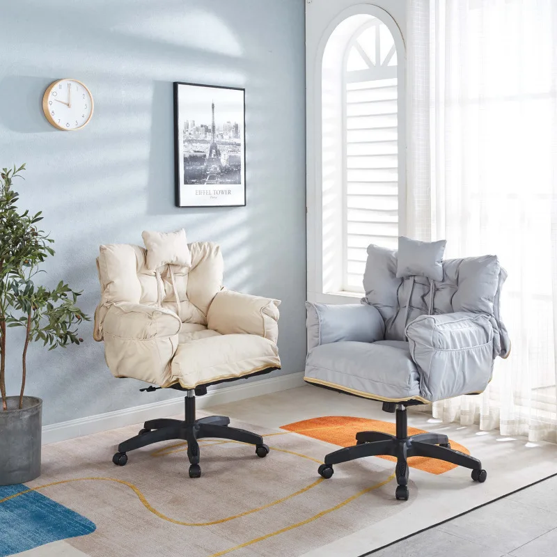 Sedia pigra, computer, reclinabile, pisolino, casa, divano, comoda e sedentaria