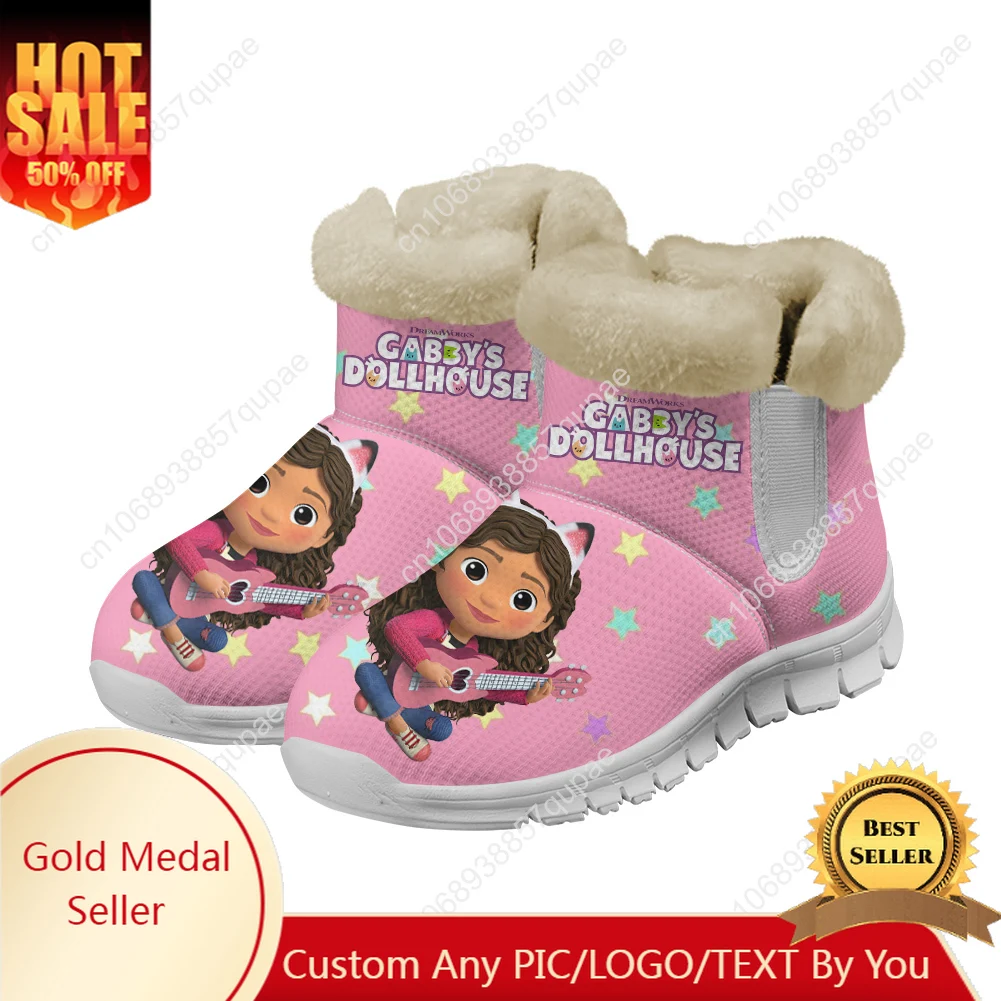 Funny Gabbys Dollhouse Snow Boots Anime Men Women Teenager Customized Boot Casual Snow Shoe High Quality Couple Sports Shoes