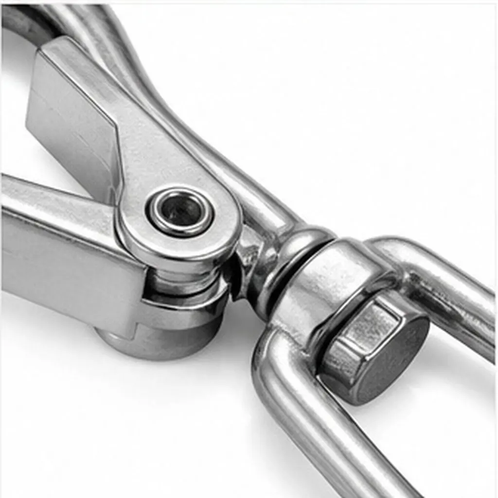 2Pcs Professional Stainless Steel Lifting Hook Strong Bearing Capacity Heavy Duty Cargo Hook for Outdoor Construction Diving