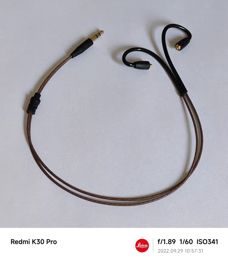 Odbiornik Bluetooth DIY dedykowany krótki kabel 35CM niestandardowy pin MMCX linia o równej długości z zaczepem na ucho opcjonalnie — zdjęcie produktu 2