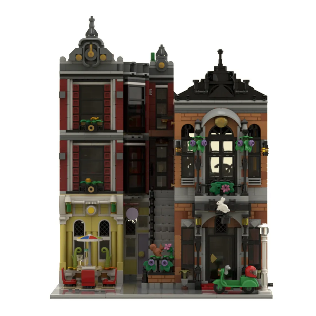 

Custom MOC-134365 Downtown Magic Shop Model Street Scene(2810PCS) Toys Gift