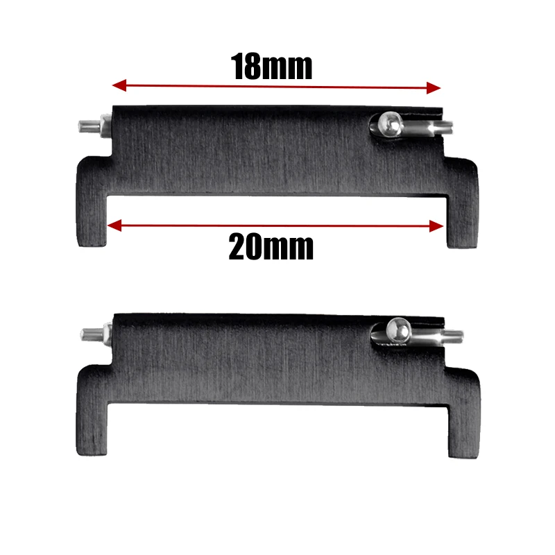 1 Paar Metalladapter für Armbänder, 18 mm auf 20/22 mm, 20 mm auf 18/20/22 mm, 22 mm auf 18/22 mm, Schnellverschluss-Steckverbinder, Uhrenarmband-Zubehör