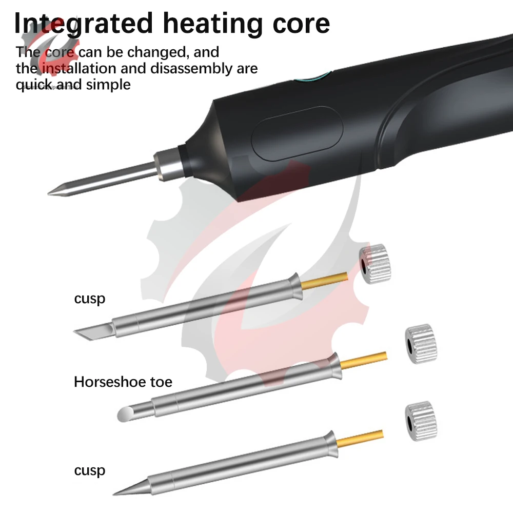 Set di saldature USB a controllo della temperatura a tre velocità Saldatore wireless saldatore batteria rimovibile saldatore ricaricabile