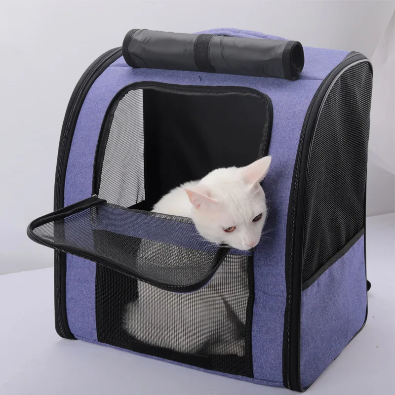 

Pet Puppy Carrier Bag Cat Outdoor Travel Breathable Foldable Backpack Large Capacity Pets Small Dog Transport Handbag Supplies