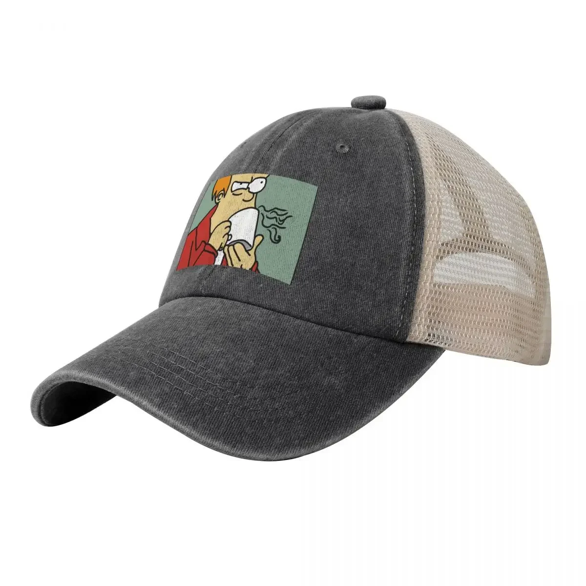 Fry Coffee-Gorra de béisbol Digital a mano alzada, sombrero para niños, gorra de marca para hombre, sombrero de té para hombre y mujer