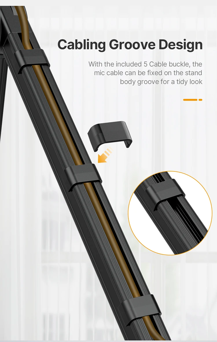 ULANZI LS26 Low Profile Mic Arm, 360 ° Rotatable Foldable Microphone Desk Mount ULANZI LS26 Low Profile Mic Arm, 360 ° Rotatable Foldable Microphone Desk Mount