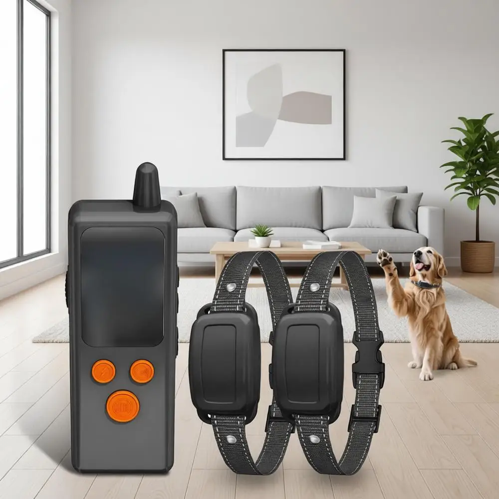 

Dog Training Collar with Remote - Waterproof Shock Collars for 2 Dogs, Rechargeable E Collars for Training with Vibration and Sh
