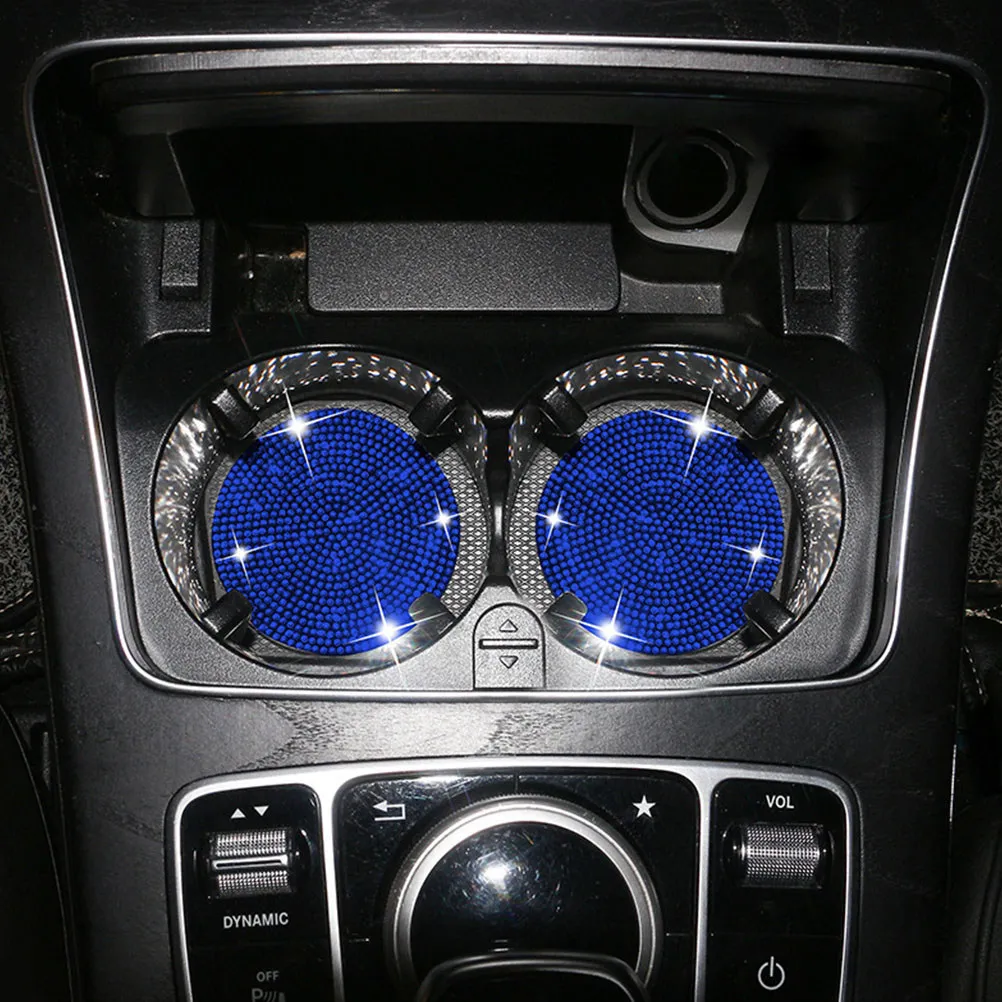 Anti-Skid Pad Car Cup Holder Coaster Non-Slip Pvc Mat For Vehicle Home Office Use Coasters For Car Auto Cup Holder