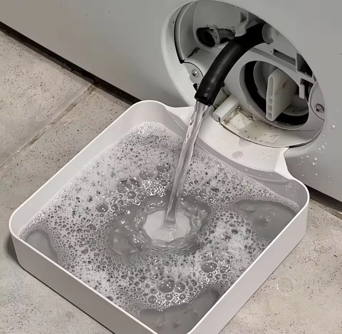Anti‑Overflow Washing Machine Drain Water Collection Tray Leak‑Proof Catch Basin Front‑Load Washer Household Cleaning Tool