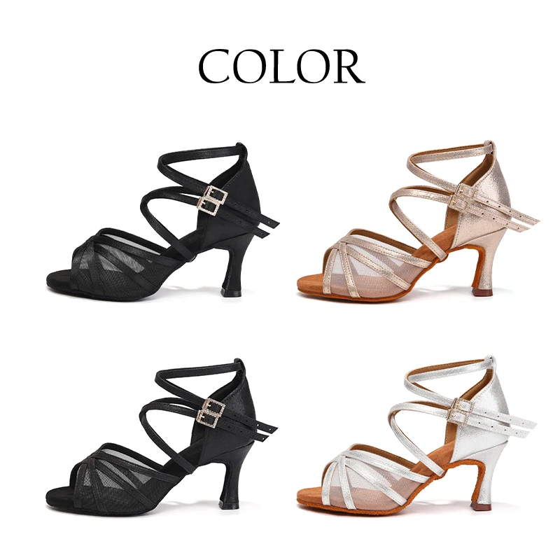 Women Latin Dance Shoes For Girls Woman Latin Dance Shoes Ladies Ballroom Tango Dancing Shoes Salsa Practice Shoes Medium Heels