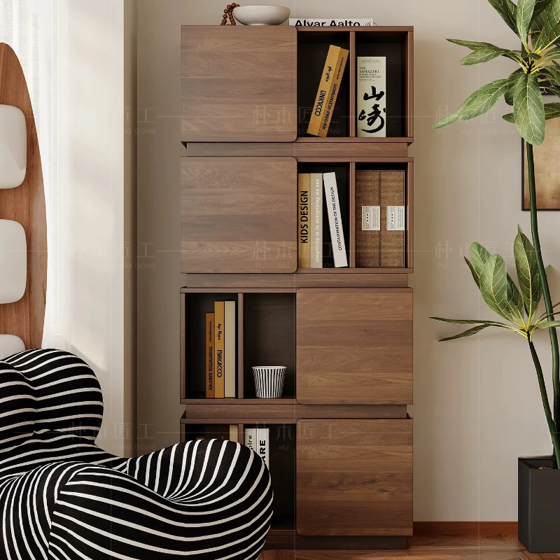 Mid Century Storage Locker Cabinet Bookshelf Wooden Dresser Display Cabinet For Home Living Room Muebles Para El Hogar Furniture