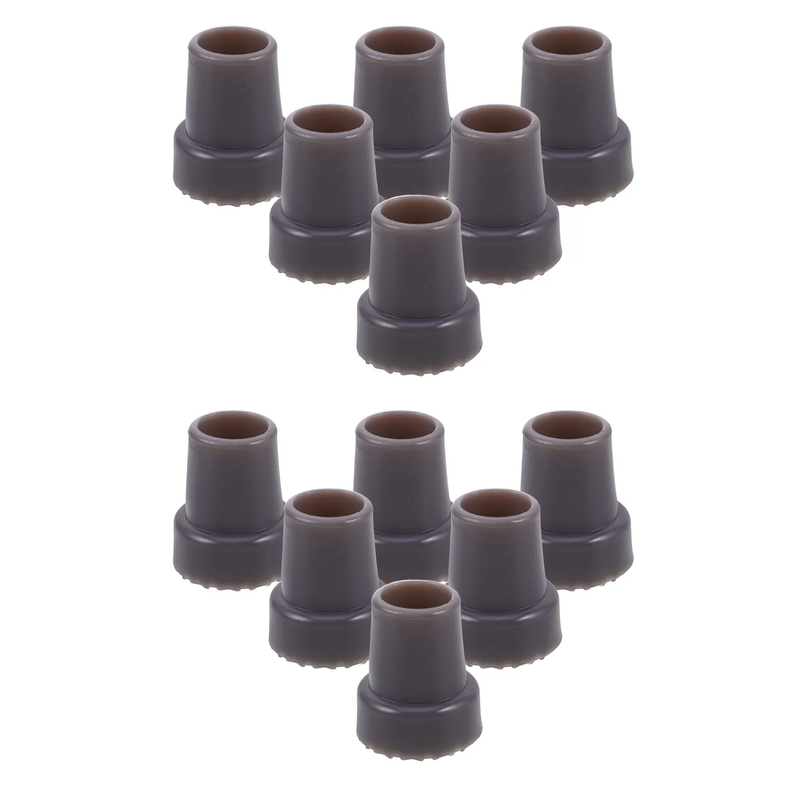

12Pcs Cane Rubber Tips Heavy Duty Non Slip Walking Stick Replacement 22Mm Crutch Feet for Seniors Stability Noise Reduction