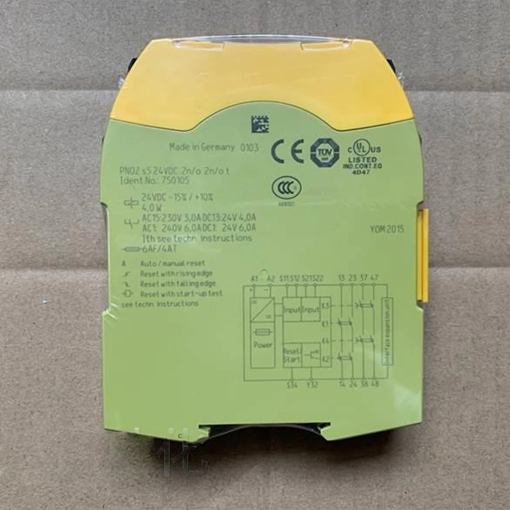 

Brand New For Pilz PNOZ s5 750105 24VDC 2 n/o 2 n/o t Safety Relays Control Module