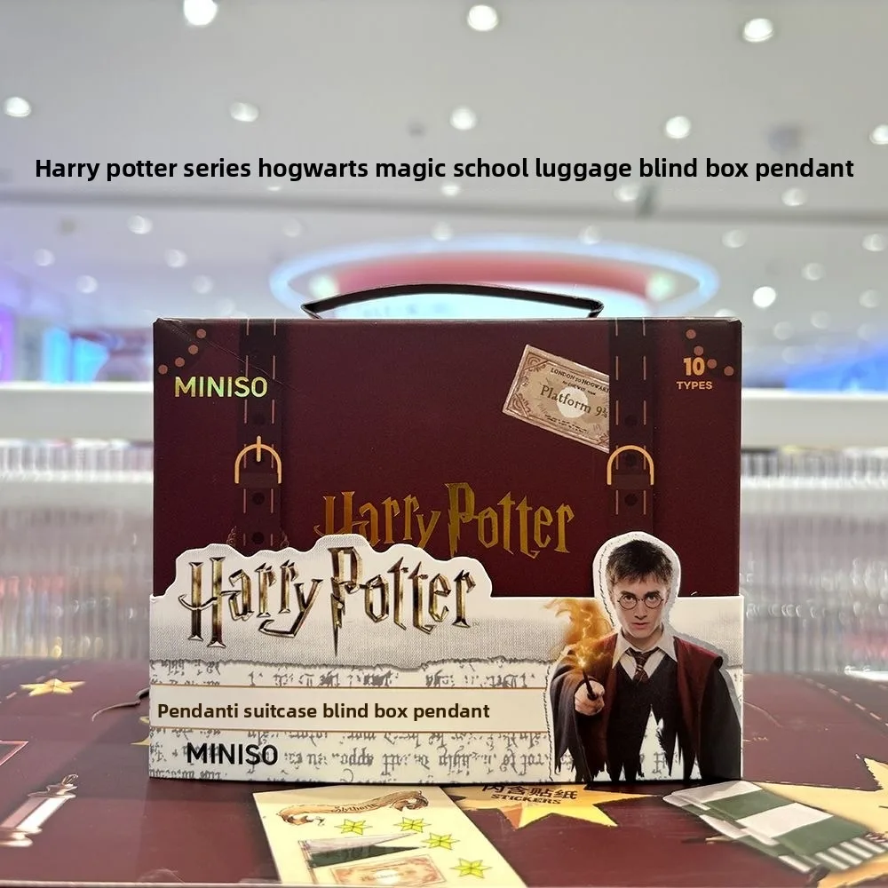 

MINISO Harry Potter Series Hogwarts School of Witchcraft and Wizardry Suitcase Blind Box Pendant Hermione Blind Bag Surprisegift