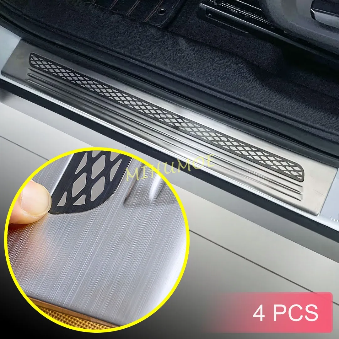 

For Mitsubishi Outlander 2022 2023 2024 2025 Sainless Steel Door Sill Kick Scuff Protector Guard Cover