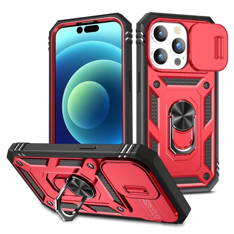 Schiebe-Kameraobjektivschutz Magnetringhalter Hülle für iPhone 18 17 16 15 14 13 12 11 Pro Max Plus Mini XR Stoßfeste Abdeckung – Detail 14