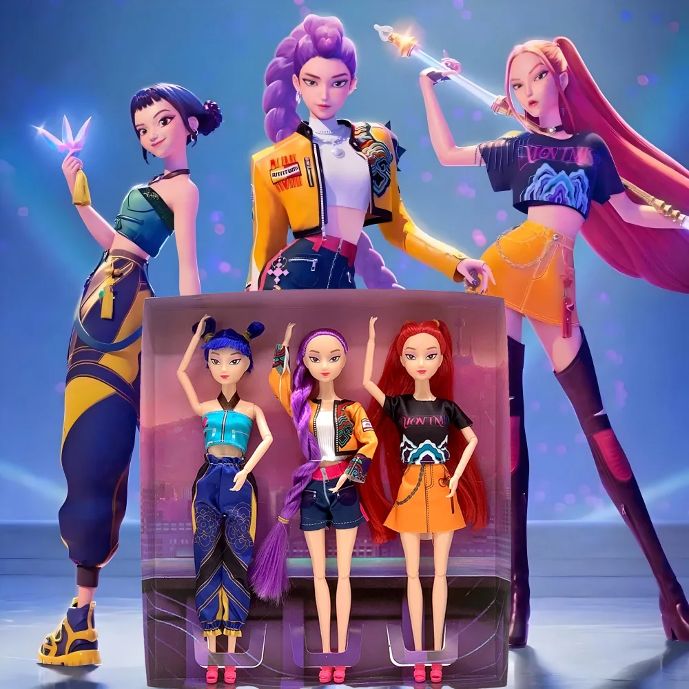 

Аниме Kpop Devil Hunter Witch Hunter Group, резиновая кукла с высоким внешним видом, украшение в виде сердца для девочек, кукла, праздничный подарок