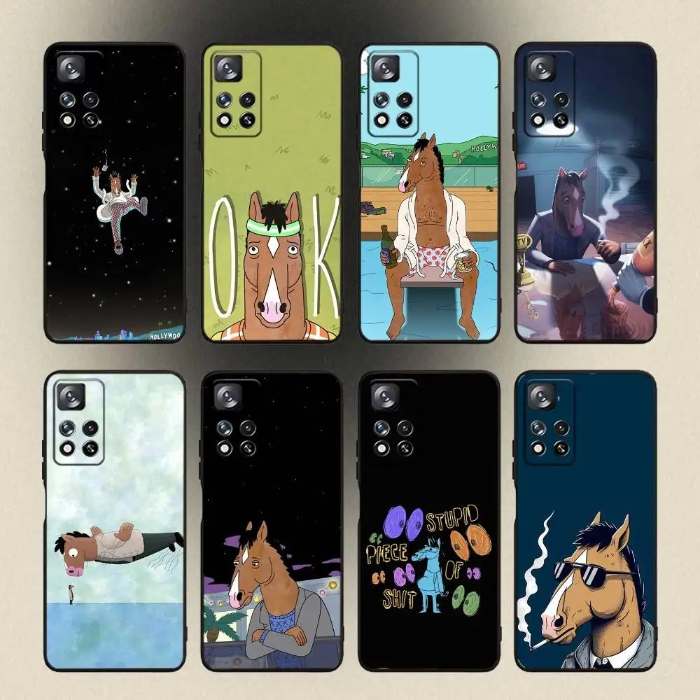 

Cartoon B-BoJack Horseman Phone Case For Samsung Galaxy A 91,80,73,72,53,52,51,22,5G,Plus,J,Note Soft Black Cover