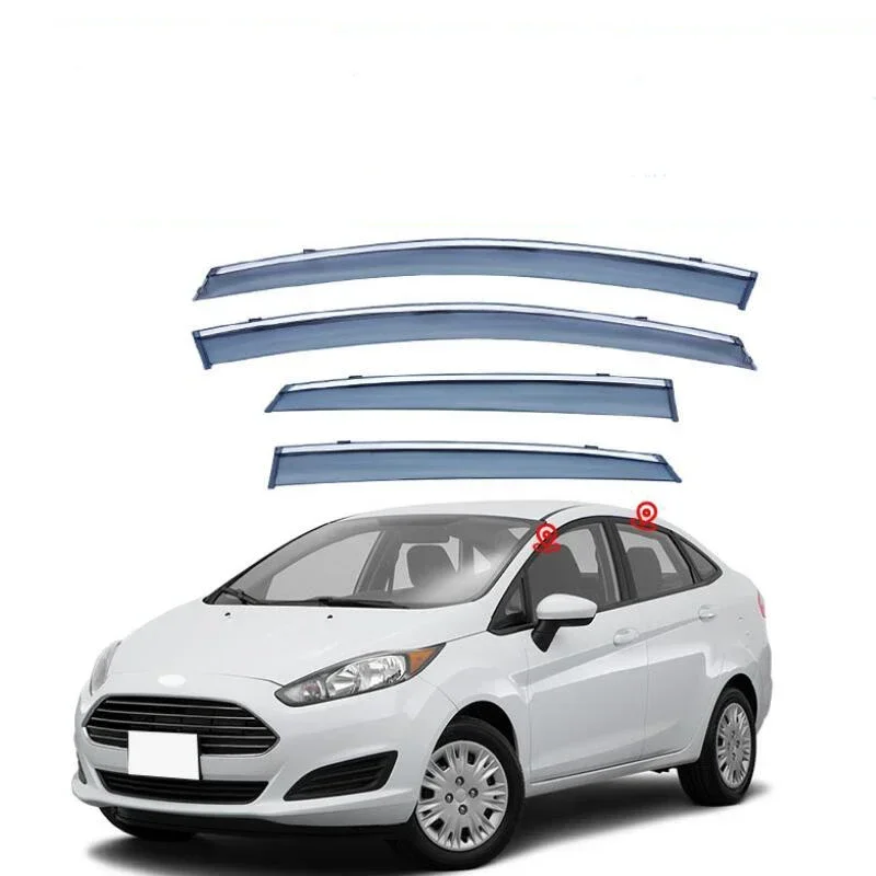 

Window Visor Rain Guard Side Window Deflector Weather Shield For Ford Fiesta VI 2008 2009 2010 2011 2012 2013 2014 2015 2016