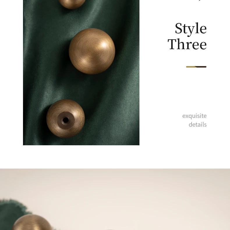 Round antique brushed brass cabinet knob — supplier illustration 19
