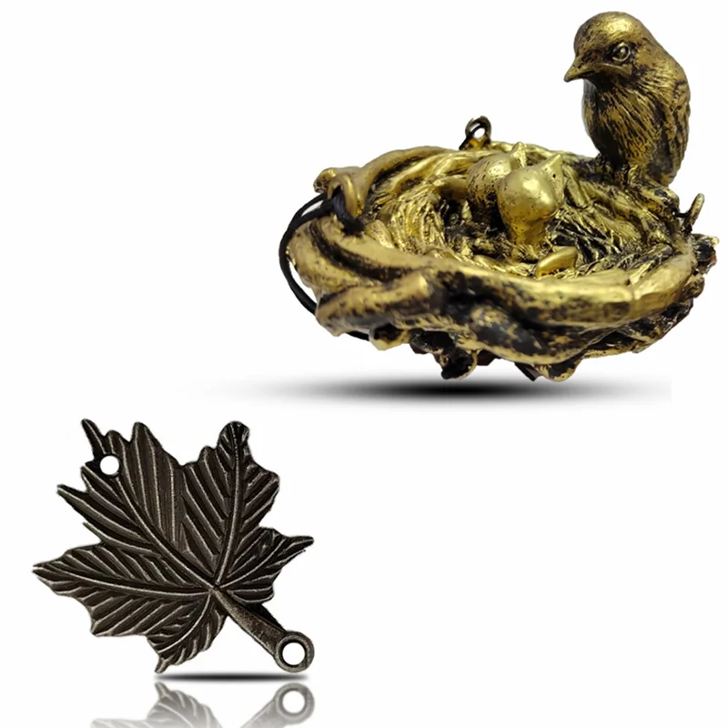 A44F-새 둥지 풍경종 실내 풍경종 실외 풍경종 장식용 금속 새 자동차 레진