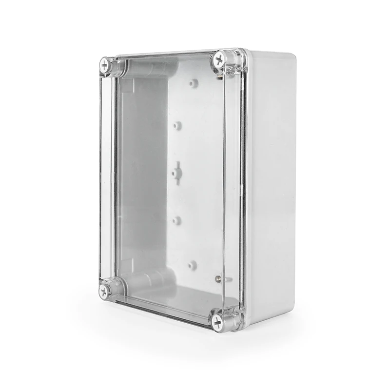 Waterproof junction box IP67 Outdoor monitoring rain proof box Transparent cover waterproof shell ABS plastic sealing box