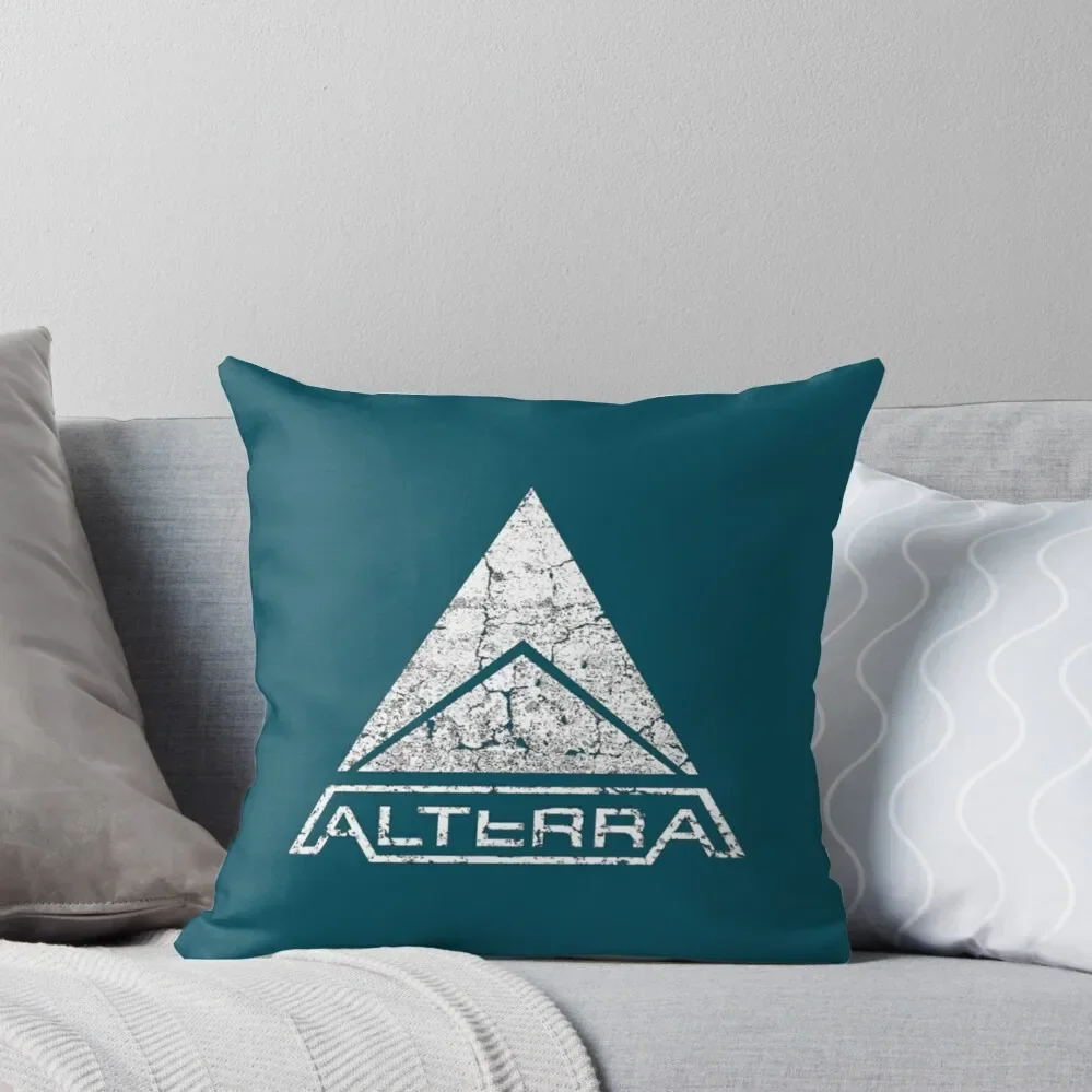 

ALTERRA white logo Throw Pillow Pillowcase Cushion Sofa Cushion Cover pillows decor home Pillow