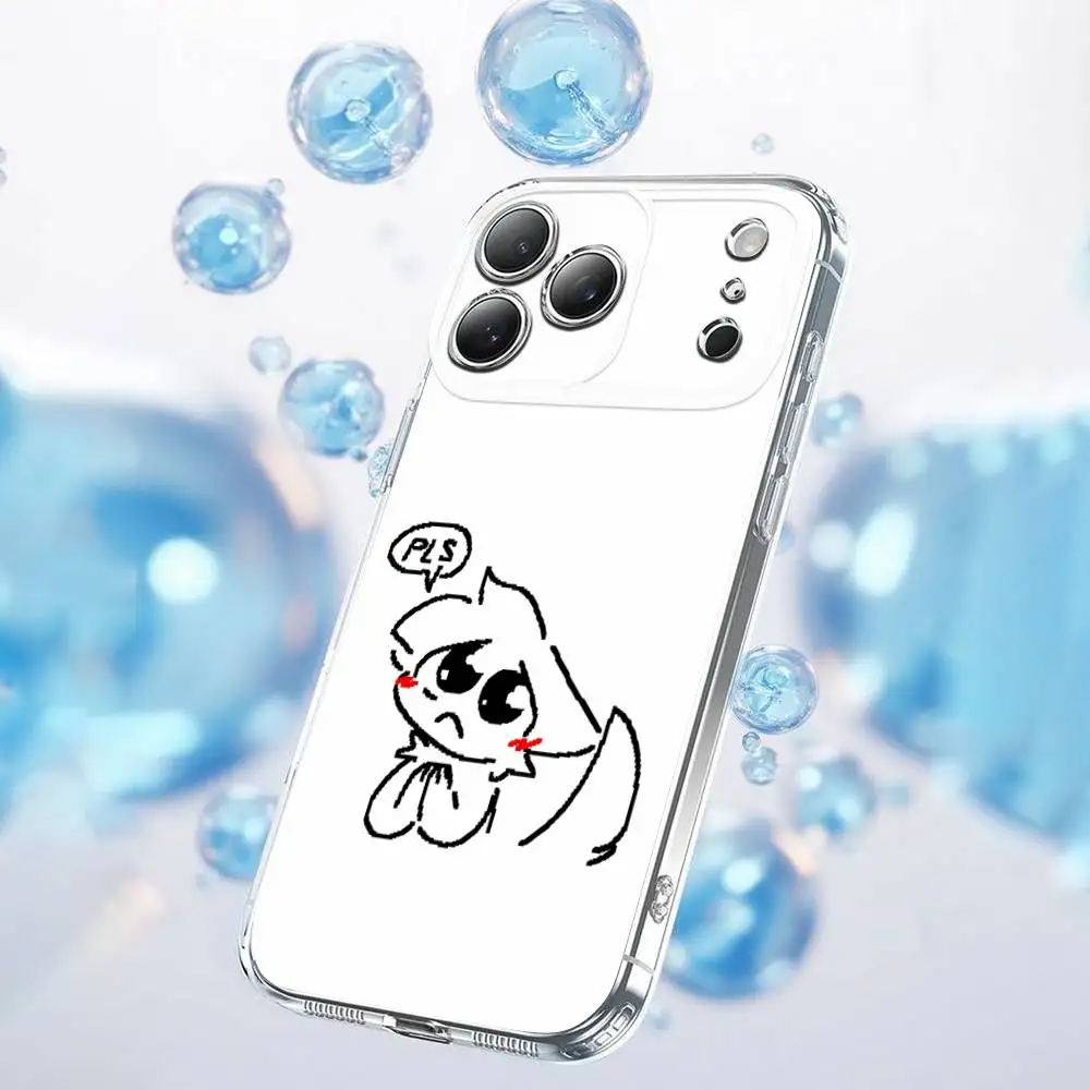Чехол для телефона для iPhone 17,16,15,14,13,12,11 Plus,Pro,Max,Plus,E,SE4,Air,Mini Cartoon Cute B-BoykisserTransparent