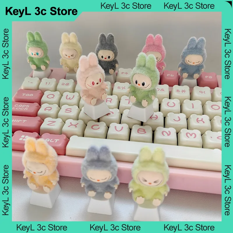 Diy Keycap Canvas Cute Mechanical Keyboard Personalized And Creative Customization Three-Dimensional Transparent Keyboard Decora