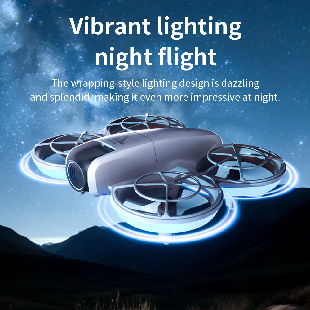 New E69 Mini Drone 4K Profesional Dual Camera Headless Mode Obstacle Avoidance WiFi FPV Drones 360° Flip RC Quadcopter Toys Kids