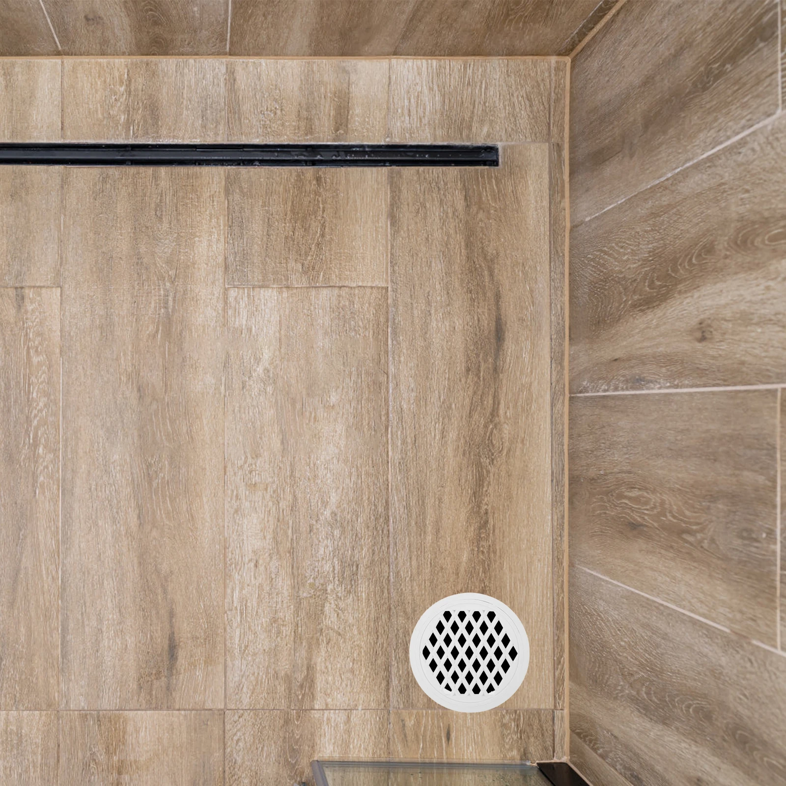 6 قطعة غطاء أرضية مستديرة في الهواء الطلق استنزاف صر يغطي للشرفة الحمام المرآب الأنابيب استنزاف تصفية المجاري مكافحة حجب