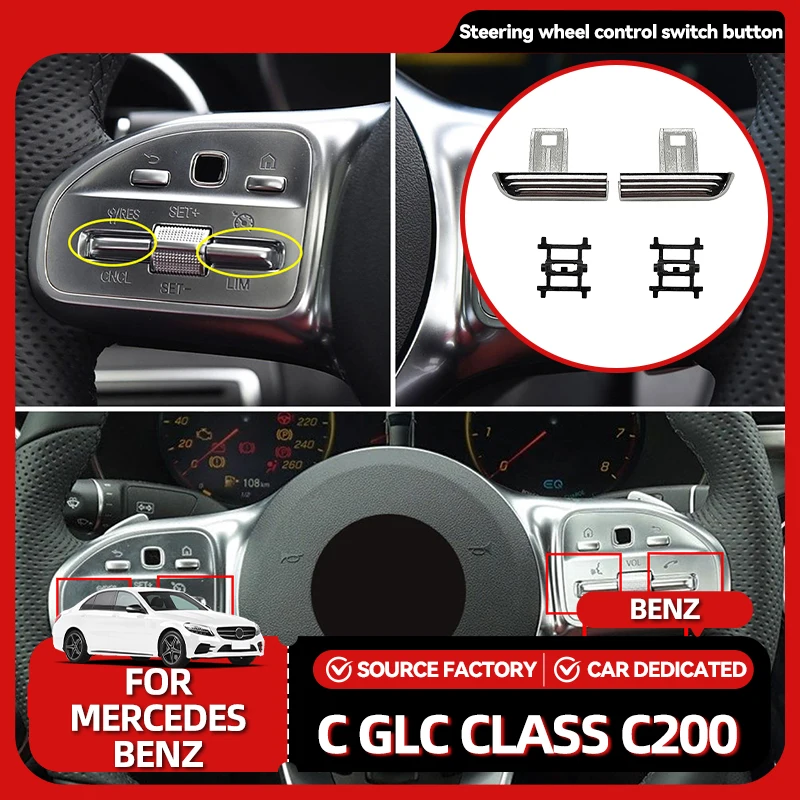 

Door Groove Mat For Mercedes W205 W253 Car Multi-Function Steering Wheel Control Switch Button For Benz C GLC Class C200 C260