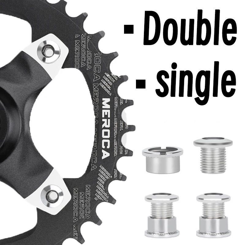 

5 шт. одинарные винты для двойной звездочки 8,5, сталь для MTB, шоссейного велосипеда, крепежные болты для велосипедной пластины, болты для звездочки M8