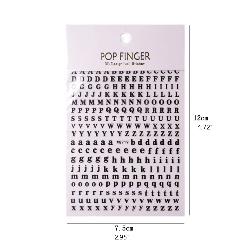 Stickers Uppercase Lower for Case Letter Stickers 26 Letters DIY D