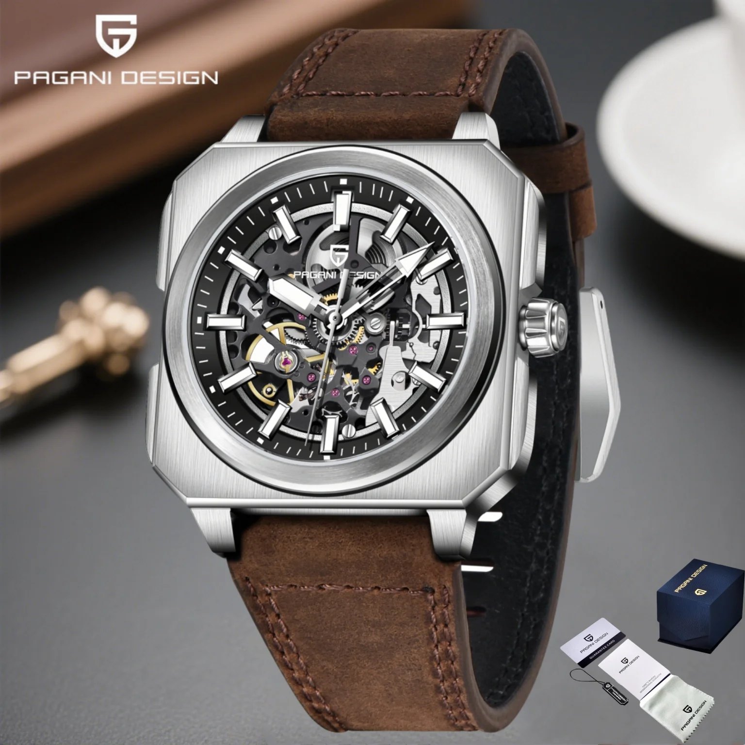 

PAGANI DESIGN 2025 New Men Mechanical Watch BY-9020 Sapphire Glass Stainless Steel Fashion Waterproof 50m Luminous Reloj Hombre