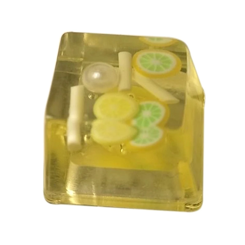 OEM perfil Keycap Teclados mecánicos Keycap resina retroiluminación frutas Keycaps 1 pieza Dropship
