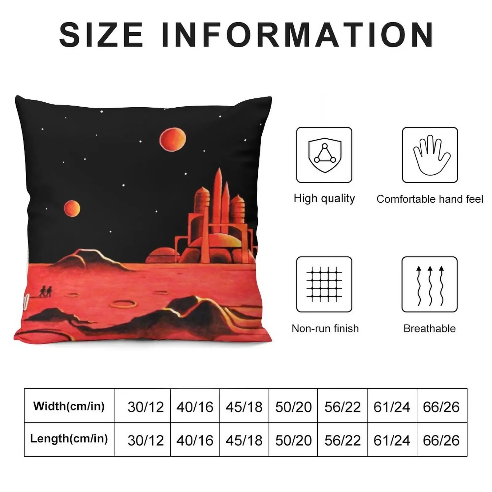 CITY ON MARS Throw Pillow Cushions Cover Cushion Child bed pillows christmas pillow case pillow