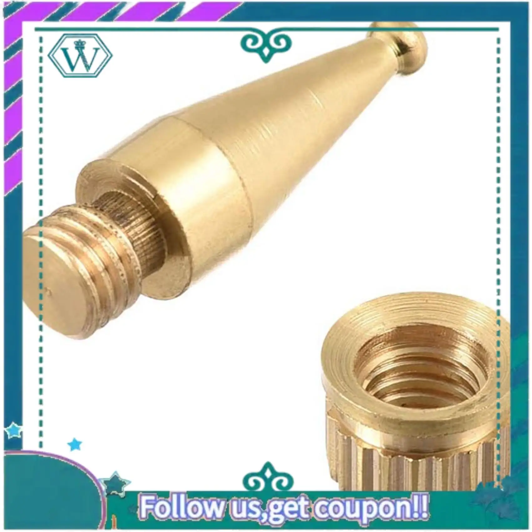 A75Q-Speaker Spikes For Hi-Fi Feet, Speaker Stands, Copper M8 Thread,36.2Mm(H) 8Pcs