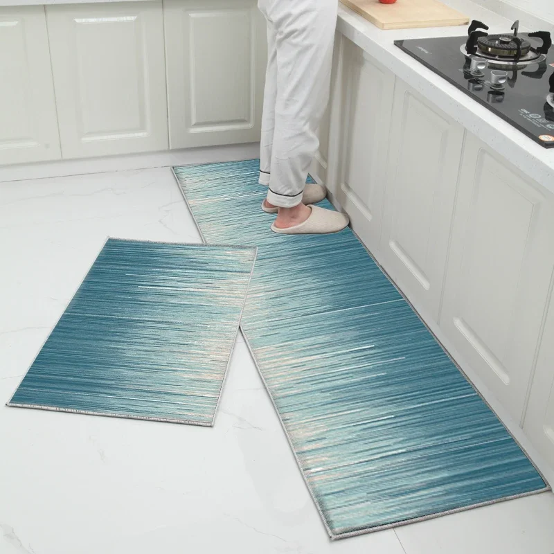 Kitchen Floor Mats Water-Absorbing Oil-Absorbing Non-Slip Nordic Modern Minimalist Style Bathroom Washable Carpets