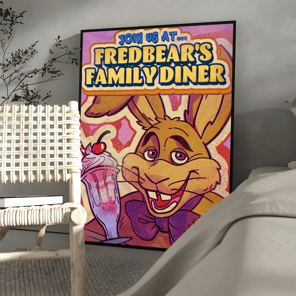 Fnaf Five-Nights-At-Freddys klassisches Poster, Wandkunstdruck, geeignet für Wohnzimmer, Schlafzimmer, Bar, Salon, Heimdekoration, Geschenk – Detail 20