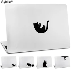 Autocollant vinyle pour apple macbook air 11 13 pouces, pour Mac Pro Retina 13 15 Skins, noir brillant, autocollants, chat, singe, loup