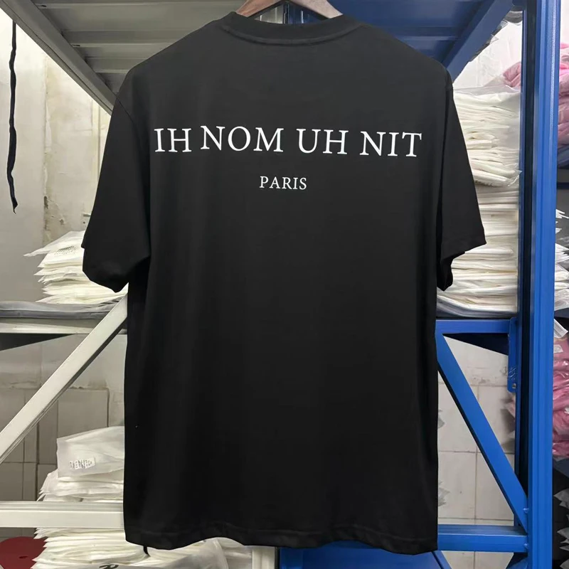 American Ih Nom Uh Nit Short Sleeve Male Female Couples Hip Hop Loose Comfortable Casual Tops Tees IH NOM UH NIT T-shirt