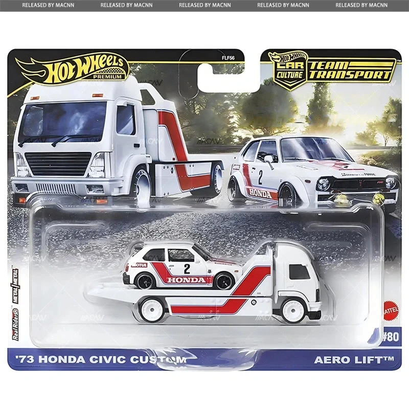 Hot Wheels Cars 73 Honda Civic Custom & Aero Lift Toyota FJ Cruiser 1/64 Metal Die-cast Model Collection Toy Vehicles FLF56