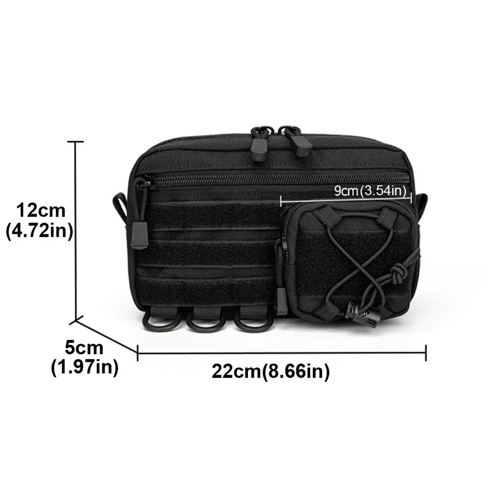 Borsa organizer EDC Marsupio per cellulare Borsa piccola per utilità Borsa da cintura per ciclismo Viaggi Caccia Pesca