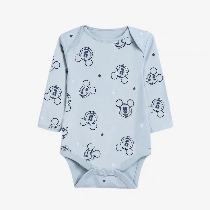 3Pcs Mickey Minnie Baby Boys Rompers Summer Spring Soft Cotton Baby Girls Climbing Clothes Newborn Bodysuits Disney