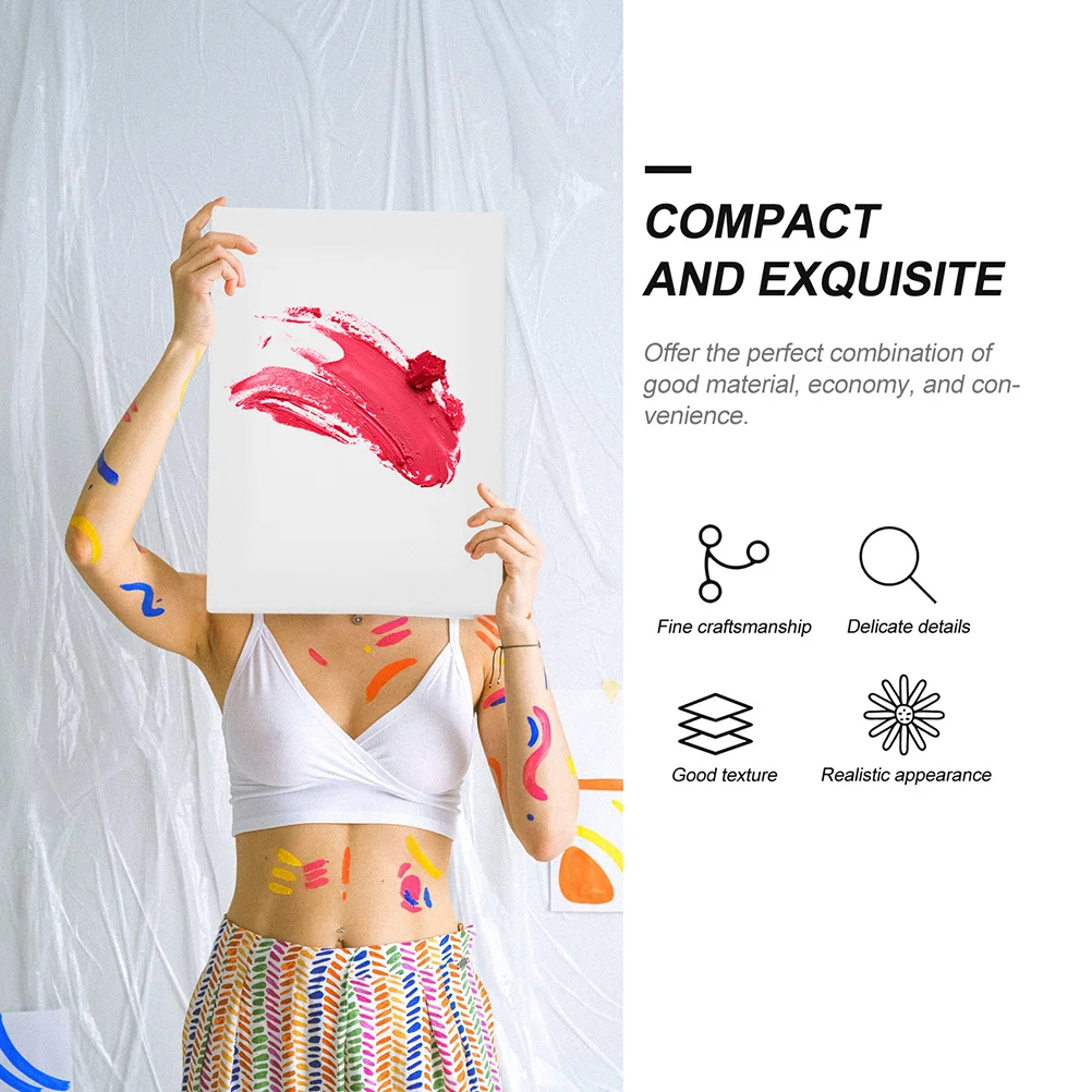 

3Pcs Bulk Canvases for Painting Oil Painting Boards Cloth Canvas Panels Multi-Function Artist Drawing Sketchpads