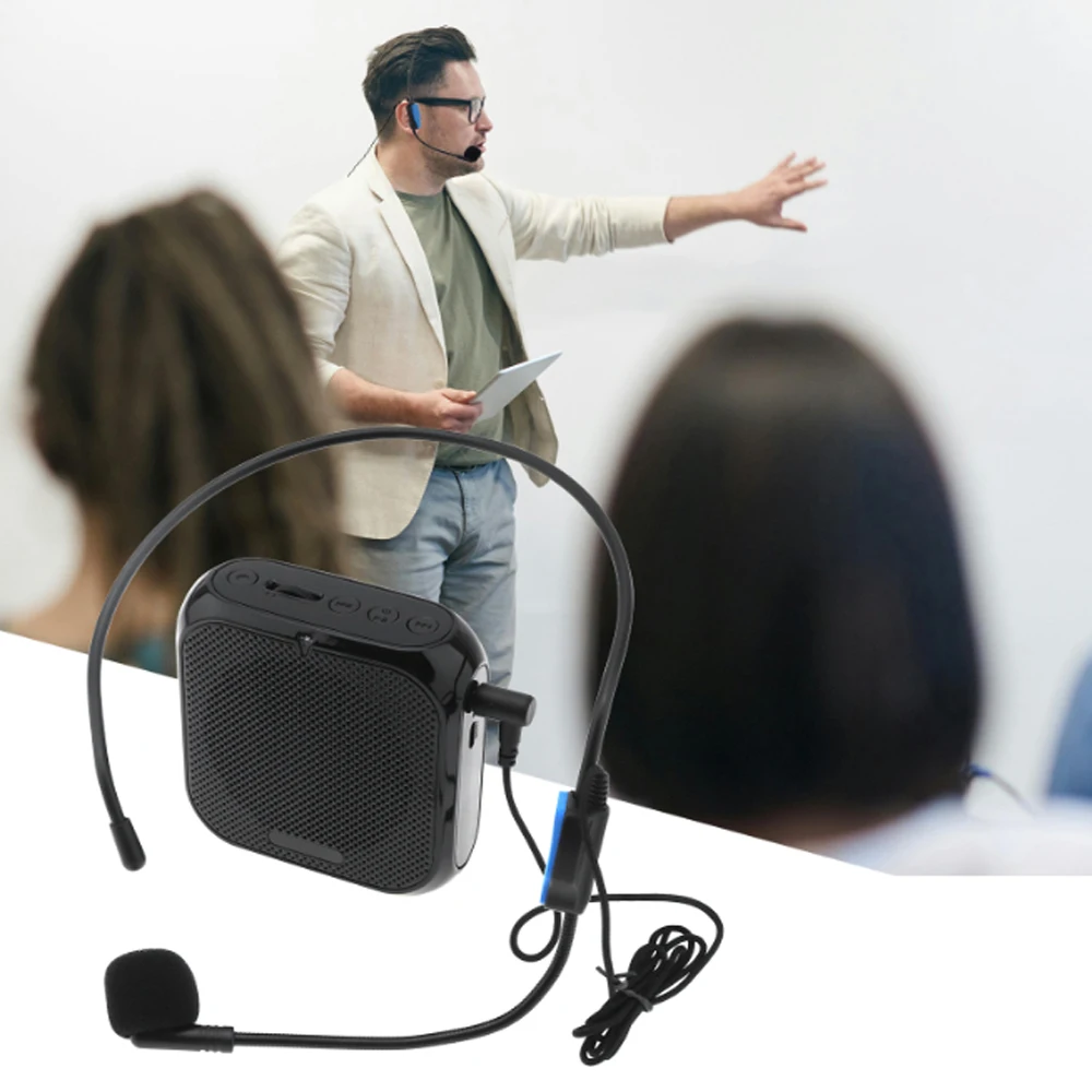 Rolton K400 แบบพกพาลำโพงเสียงโทรโข่งเครื่องขยายเสียงไมโครโฟนลำโพงเอวแถบคลิปสนับสนุนวิทยุFM TF MP3